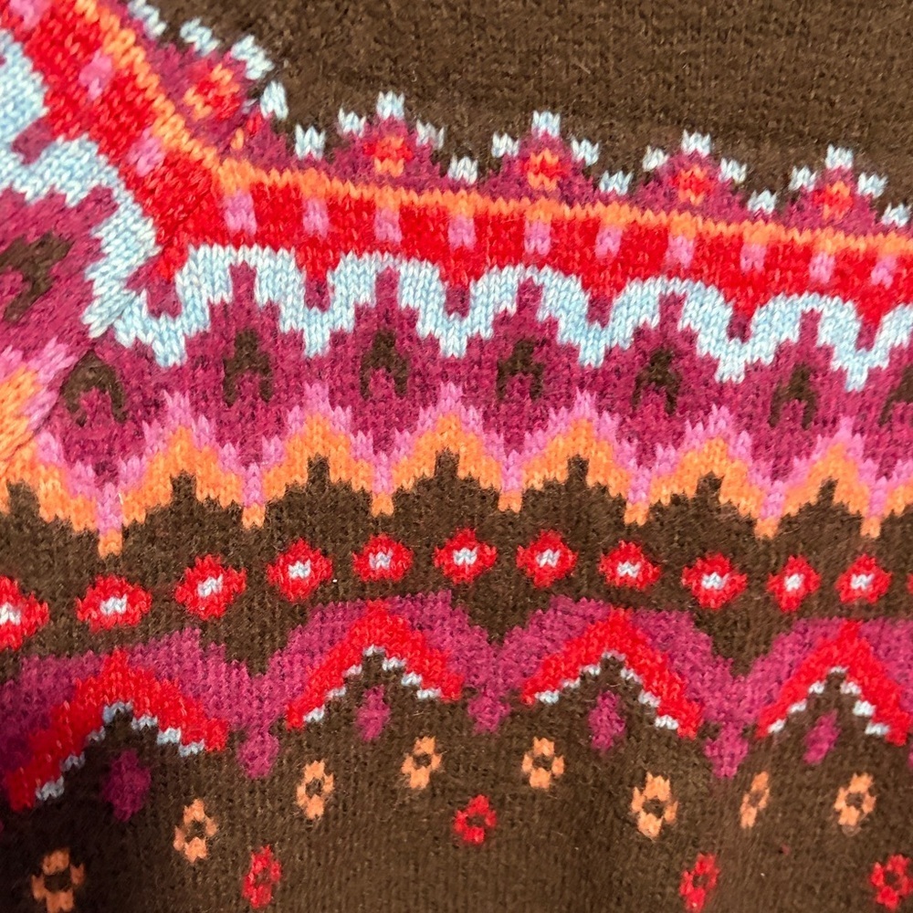 Lou & Grey Multicolor Fair Isle Turtleneck Sweater - Picture 3 of 5